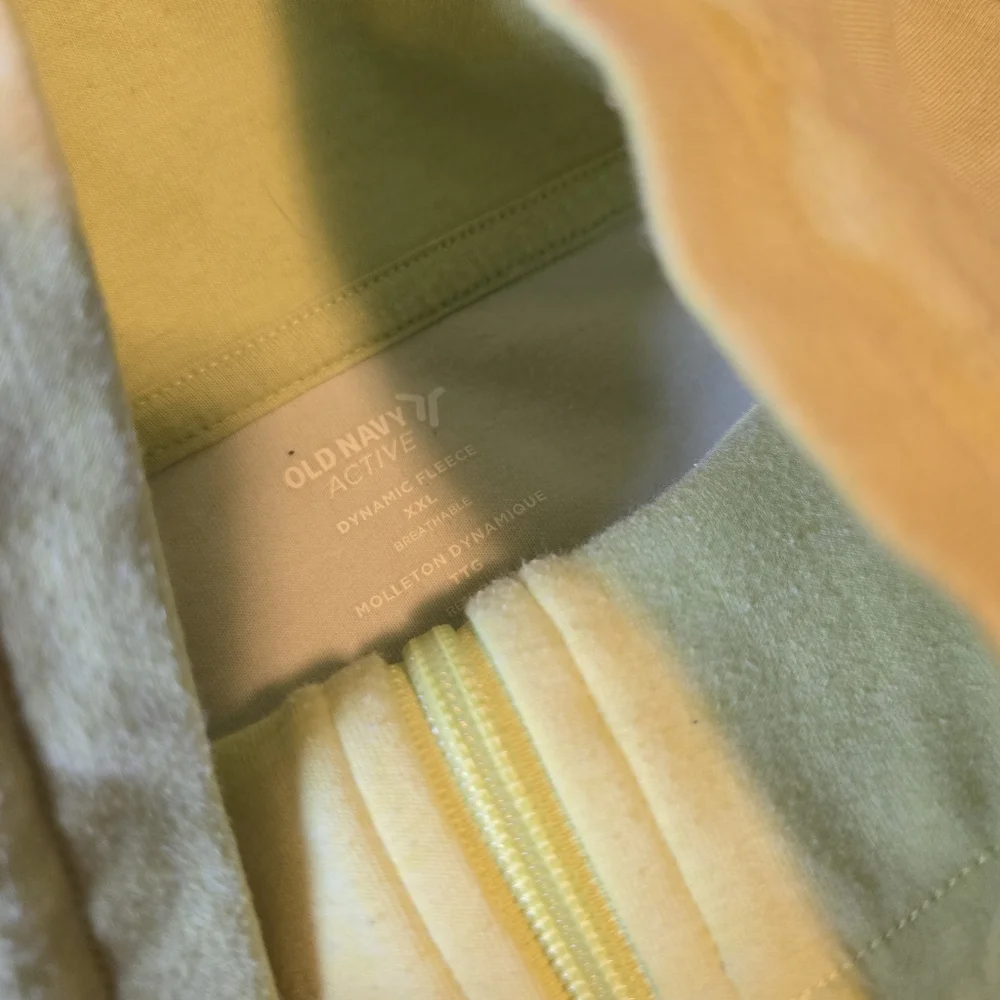 Old Navy Active Yellow Fleece Jacket - Picture 2 of 3